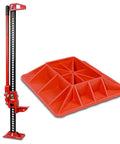 48 Inch Utility High Lift Farm Jack With Base Mate And Off Road Base Stand for sand, mud, snow recovery lifts