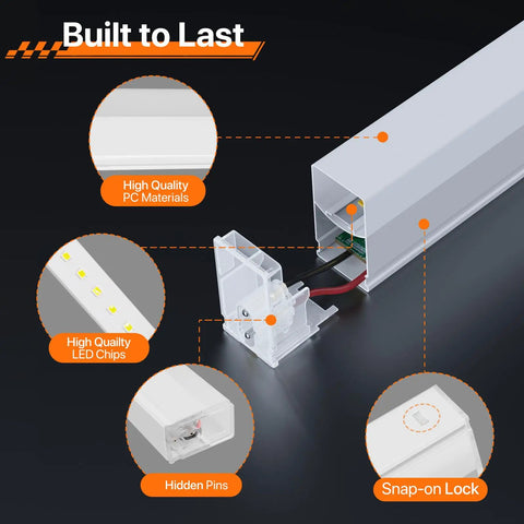 Eight Grid Honeycomb Hexagon LED Garage Light 245W Ultra Bright 6500K Cool White close-up of LED chips and connectors