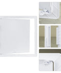 Heavy Duty 16 X 16 Inch Access Panel For Drywall With Rock Solid ABS Plastic Build And Clean White Cover shown from multiple angles.