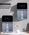 Wall Mounted Water Cooler With Child Lock, Instant Hot Water Dispenser, LED Smart Panel shown in wall-mounted and countertop options.