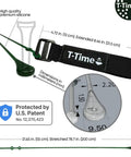 Golf Tee Anchor Leash And Tether Keeps Tees In Place For Driving Range And Simulator Practice with dimensions and features shown