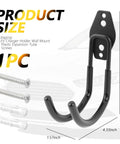 Heavy Duty EV Charger Holder Wall Mount With Non Slip J Hook, 66 Pound EV Cable Organizer Rack size 5.7x4.3 inches, screws included.