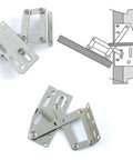 Go To 45 Degree Tip Out Hinge Set For Kitchen Sink Front Drawers Folding Sofa And Bathroom Cabinets Nickel Plated Steel Spring Hinges Rust Resistant Durable Hardware 4 Piece Pack