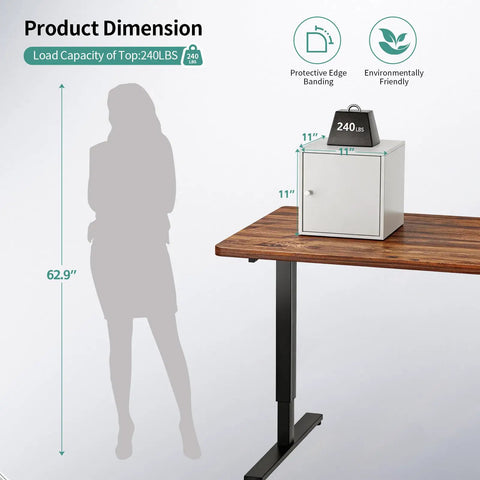 Sturdy 0.9mm Steel Cube Storage Organizer With Door 11 By 11 By 11 Inches on desk with dimensions shown next to silhouette for scale.