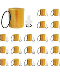 20 Pack Engine Oil Filter Set For Lexus And Toyota SUVs And Trucks Including 4Runner FJ Cruiser Tundra GS Series IS LS RC Models Replaces 04152-YZZA5 04152-38010 04152-0R010 displayed with elements