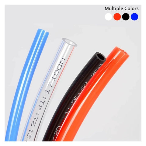 Top Shelf Orange Polyurethane Pneumatic Air Hose Tubing 100 Meter Roll Rock Solid Compressor Air Line 12X8MM Bore in various colors.