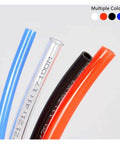 Heavy Duty Polyurethane Pneumatic Air Hose 100 Meters Blue Compressor Tubing in multiple colors including blue, black, and red.