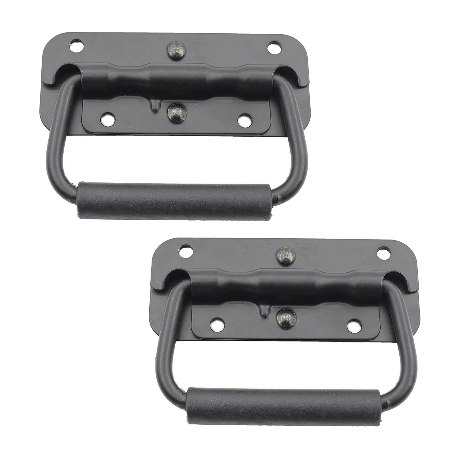 Chest Handles Design Heavy-Duty Chest Handles - Rubber Grip, 2-Pack, Iron