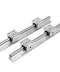 Heavy Duty Linear Rail Kit With Two 1000mm Rails And Four SBR12UU Slider Blocks End Stops Included Rock Solid Build For CNC Routers And 3D Printers