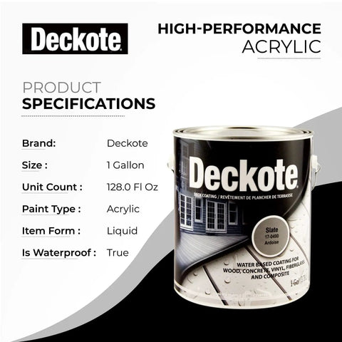 Driftwood Deck Coating 1 Gallon With UV Protection And Waterproof Sealant For Patios Stairs Porches Balconies, product can