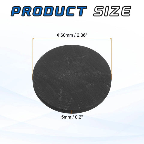 Round Graphite Block Disk Ingot For Melting And Electrolysis High Purity Graphite Electrode Plate Sheet 60x5mm Pack Of 2 Black