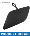Front Passenger Side Bumper Tow Hook Cover For Mercedes Benz E350 2010 2013 A2128850126 Black Towing Eye Cap Easy Install Detail