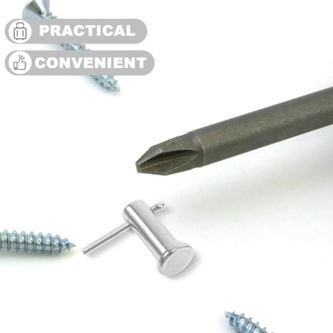 Beefy 304 Stainless Steel B Type Locating Pin With Hole, Cylindrical Flat Head 6x20mm Set Of 5 alongside screwdriver and screws