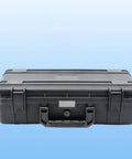 Black Rugged Waterproof Portable Storage Case For Tools And Gear, Shockproof Organizer Box Built From Durable PP Material.