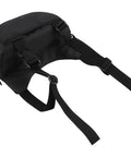Cool Motorcycle Handlebar Bag With 2 Liters Storage And Phone Window For MTB E-bike Waterproof Tool Kit Rides Daily Commutes Black, black strap view