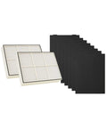 Small True HEPA Filter For Whirlpool Whispure And Kenmore Air Purifiers AP150 AP250 AP25030K APR25530L APR25130L With 4 Pre Carbon Pre Filters 2 Pack