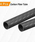 Dope Carbon Fiber Tubes 500mm Long 12mm Outer Diameter 10mm Inner Diameter 3K Hollow Round Tubing With Twill Weave Matte Finish