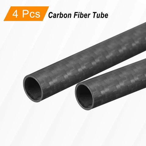Dope Carbon Fiber Tubes 500mm Long 12mm Outer Diameter 10mm Inner Diameter 3K Hollow Round Tubing With Twill Weave Matte Finish