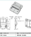 Constant Torque Friction Adjustable Position Control Hinge For Cabinets And Doors Smooth Reliable Hold With XK508 2W 2.3Nm Variant 1 Piece Pack Heavy Duty Hinge With Predictable Open And Close Action