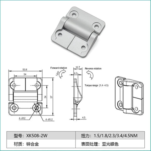Constant Torque Friction Adjustable Position Control Hinge For Cabinets And Doors Smooth Reliable Hold With XK508 2W 2.3Nm Variant 1 Piece Pack Heavy Duty Hinge With Predictable Open And Close Action