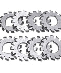 M1 Pro Grade Gear Cutter Set with HSS Involute Milling Cutters for Metalworking and CNC Machining, 8-piece kit, 20 Degree PA