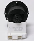Beefed Up Washer Drain Pump Assembly Replacement, Black Electric Powered Unit For 120V Systems, 8.5W, 1.4A, Replaces 4681EA2001T 4681EA2001D PS3527433 AP4444447, Aftermarket Washer Replacement Component front view