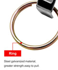 Heavy Duty Aluminum Cam Lock Hose Fitting Set 1 Inch Male NPT To 1 Inch Cam Lock Type B Global 2 Pack Includes 2 Cam Lock Gasket Fittings White For Heavy Duty Industrial Use ring close-up
