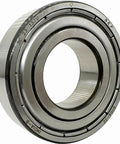 Two Pack 6004 2Z Deep Groove Ball Bearings With Double Metal Seal 20 X 42 X 12 mm close-up view showing double seals