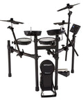 TD-07KV Electronic V-Drums Kit With Dual-Ply Mesh Heads, compact frame showing snare, tom pads, and kick pedal