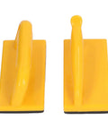 Premium Jointer Push Blocks Keep Your Digits Safe On Table Saw And Router Tables, yellow push blocks with padded bases.