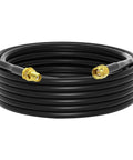 25 Foot RG58 SMA Extension Cable Male To Female 50 Ohm Low Loss Coaxial RF Cable For Ham Radio Gear And Two Way Radios Including BaoFeng Kenwood Yaesu GPS FPV Drone Antenna Upgrades coiled neatly