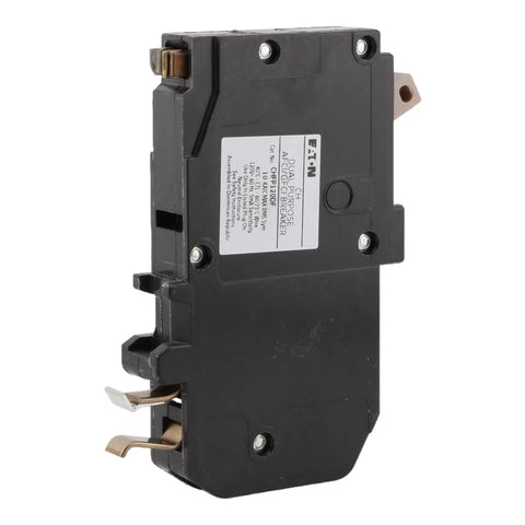 20 Amp Single Pole Dual Function AFCI GFCI Circuit Breaker With Plug On Neutral 120 To 240 Volt 10kAIC UL Listed For Safe Everyday Home Electrical Protection, black