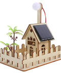 Hands On Solar Garden Light Science Kit For Kids Learn Solar Power And Basic Electronics With Easy Setup And A Fun DIY Physics Experiment Toy For Outdoor Learning And Creative Patio Decoration model with house and solar panel