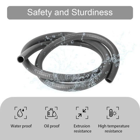 4 Ft Three Quarter Inch Gray Liquid Tight Flexible Electrical Conduit Kit With Straight And 90 Degree Connectors For AC Whip Install