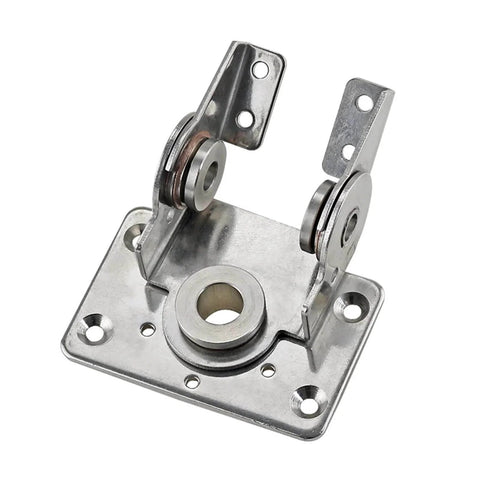 Stainless Steel Dual Axis Torque Hinge For Gate With 360 Degree Rotation Adjustable Damping And Reciprocating Torque Durable Heavy Duty Gate Hardware 1 Piece No Screws Included