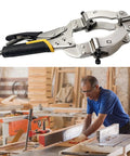 Locking C Clamp Pipe And Tube Clamp With Four Non Slip Pads 11 Inch Heavy Duty Adjustable Welding Clamp in workshop