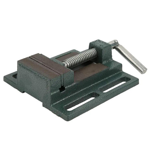 2.5In Lock Down Vise With Heightened Widened Jaws For Max Clamping Force And Stable Workholding On Milling Drilling Machines, durable steel bench clamp.