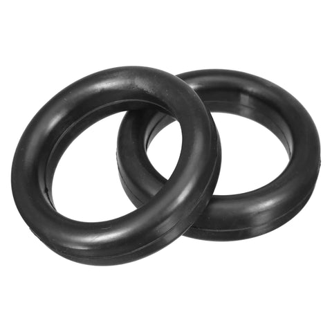 Heavy Duty Universal Muffler Silencer Hanger Bushings Kit With Rubber Mount Brackets For Tail Pipe Support And Car Exhaust Insulator O-Ring Design Fits Most Rides Perfectly, black rubber rings