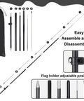 Two Pack Barbecue Feather Flag Kit With Ten Flag Poles Two Ground Stakes And Two Portable Bags for Outdoor Restaurant Advertising