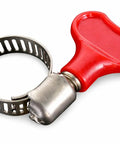 Stainless Steel Hose Clamps Set With Adjustable Key Style Band Five Sixteenth Inch Wide Fits Hoses From Seven Sixteenth Inch To Three Quarter Inch Diameter Eleven To Nineteen Millimeter Easy Turn Plastic Thumb Screw Pack Of Five