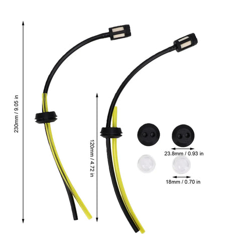 Top Quality Fuel Tank Grommet Hose Kit That Fits GX31 GX35 GX25 Engines Perfectly With Primer Bulb And Filter For Smooth Starts And No Leaks, 230mm hoses