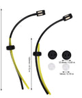 Heavy Duty Fuel Tank Grommet Hose Kit With Integrated Filter Assembly For Honda GX31 GX35 GX22 GX25 Series Engines Perfect Fit Replacement 17504 ZM3 003 17672 Z0H 003 Keeps Your Ride Crisp And Running Smooth Like A Boss. black fuel lines with 230mm and 120mm grommets