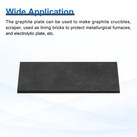 Top Notch High Purity Graphite Block Plates For Melting And Casting Great For Electrolysis 100 X 40 X 4 Mm Rectangular Graphite