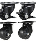 Heavy Duty Nylon Castor Wheels Industrial Silent Swivel Casters Built Like A Tank High Capacity Cart Roller Set Of Four close-up view.