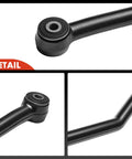 Rear Suspension Track Bar Panhard Bar For Jeep TJ Wrangler 1997 2006 Left Hand Drive Replacement Steel Construction Heavy Duty Off Road Ready Performance Fit Upgrade Fits Rear Side Mount close-up of black steel bushing end
