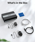 8 Channel 3K Lite Digital Video Recorder with 1TB SSD, power adapter, cables, and user manual on a white background.