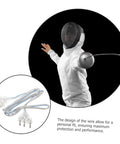 Fencer using Clear Epee Body Cord for Fencing Multi Function Wire For Epee Gear Game Ready Comfortable And Durable Cable