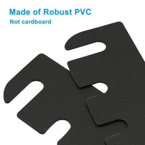 Door Hinge Shims 4 Inch PVC Spacers 10 Pack Quick Alignment showing durable PVC material