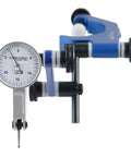 Dial test indicator by Accusize with 0.03'' x 0.0005'' travel on blue universal holder in fitted box P900-S186