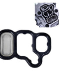 Complete Pro Grade Fuel Filter Kit With Solenoid Gasket And Spool Valve Filters 10 Pcs Filter Set plus 2 Gasket Pieces, close-up view